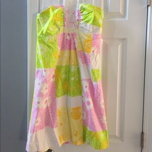 GUC Lilly Pulitzer Patchwork Halter Dress